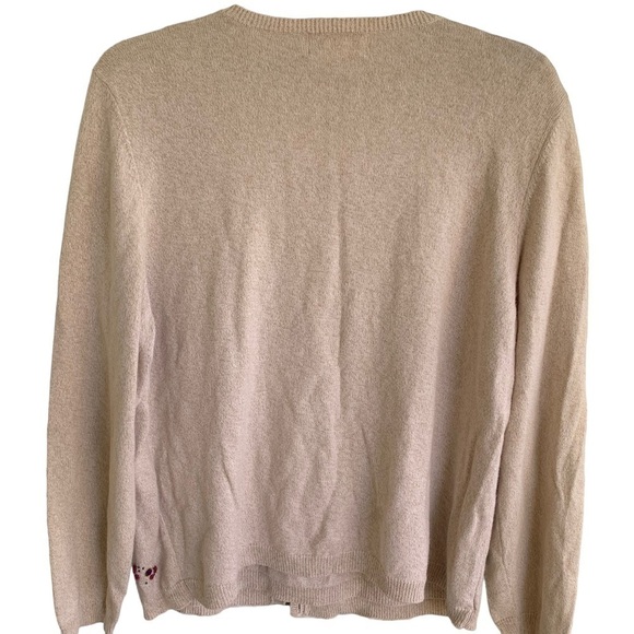 Alfred Dunner Floral Cardigan Sweater Women’s Size Large - Picture 2 of 5